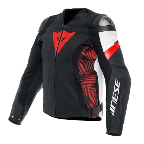 Dainese Avro 5 Blk Red Lava White Deri Mont SİYAH KIRMIZI