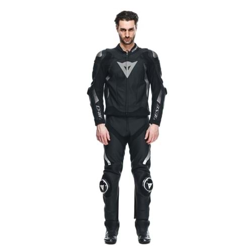 Dainese Super Speed 4 Black Matt Charcoal Gray Deri Mont