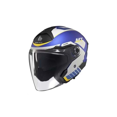 MT Cosmo Sv Cruıser C7 Mat Mavi Açık Kask