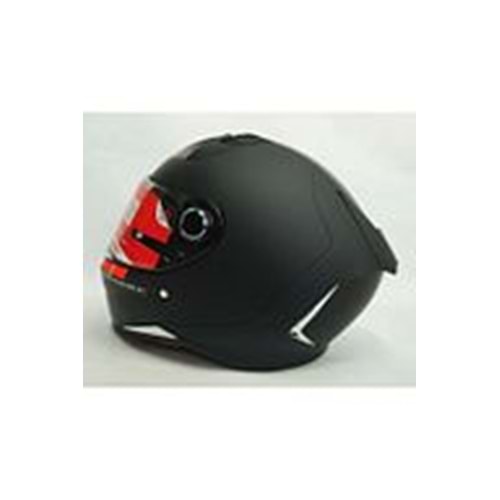 MT Kask Revenge 2 Solid A1 Matt Black Şeffaf Vizörlü MAT SİYAH