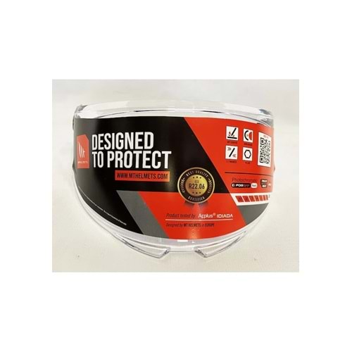 Mt Vizör V-28 Thunder 4 Kask Camı Şefaf