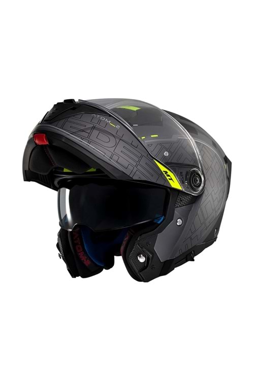 Mt Helmets Atom 2 Sv Destiniy C2 Mat Siyah Çene Açılır Kaskı