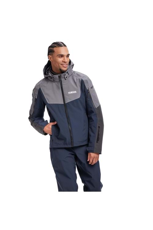 Yamaha Erkekler için Scooter Sürüş Ceketi GRİ S Beden