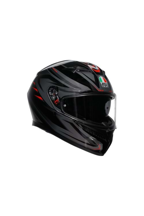 Agv K3 Syth Black Red Kapalı Kask