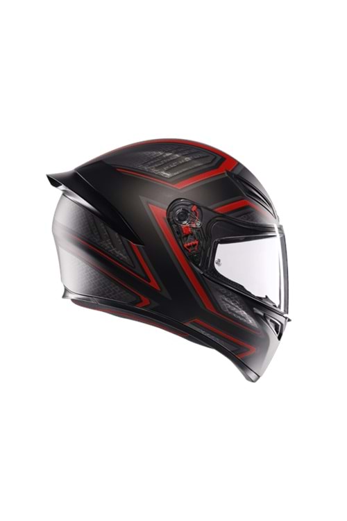 Agv K1 S Sling Matt Black Red Kapalı Kask