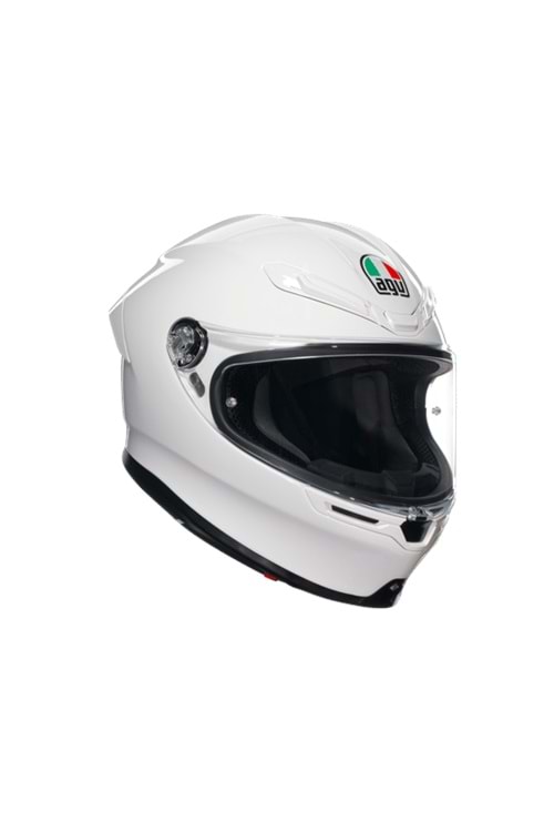 Agv K6 S Mono White Kapalı Kask