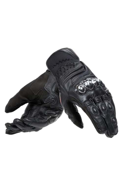 Dainese Carbon 4 Black Kısa Deri Eldiven SİYAH