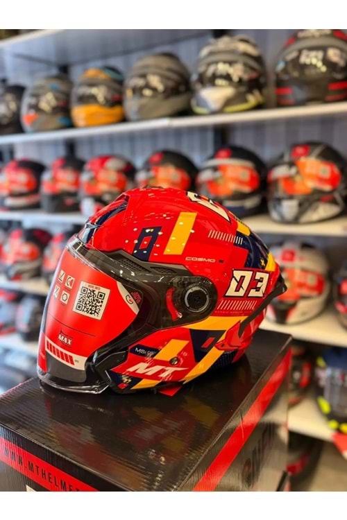 Kask Mt Cosmo Sv Sergıo Garcıa E5 Parlak Kırmızı