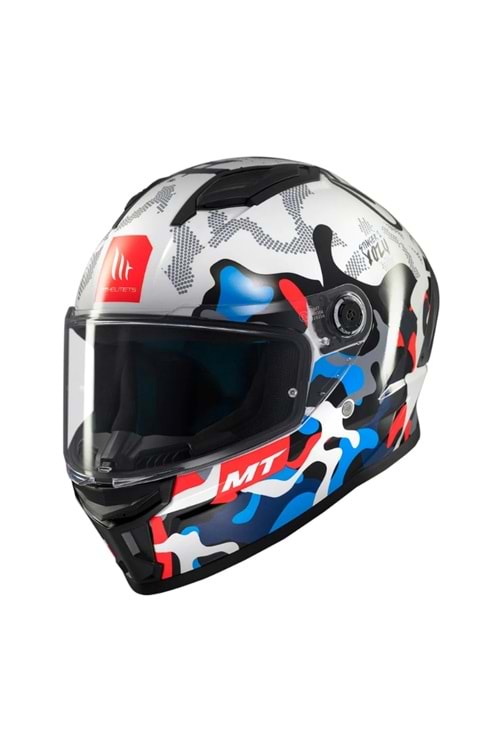 Mt Helmets Stinger 2 Yozu A7 Parlak Fullface Motosiklet Kaskı