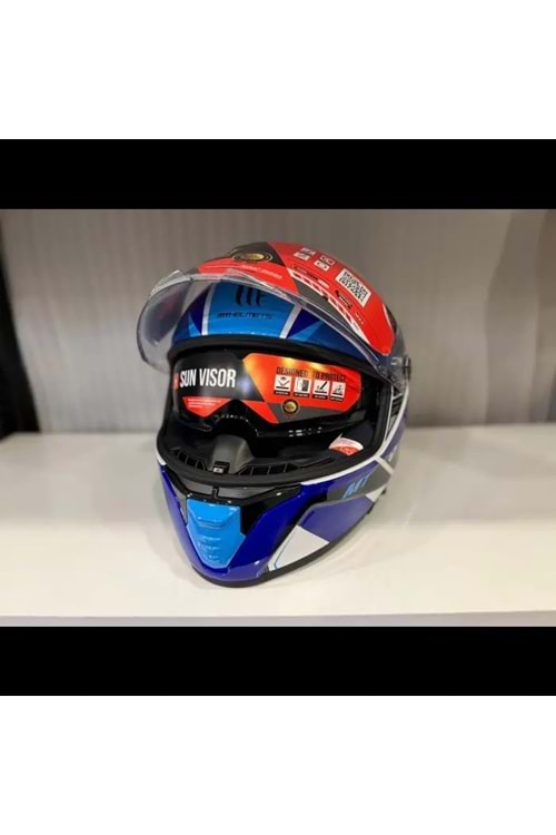 MT Thunder 4 SV Freeway A17 Parlak Kapalı Kask