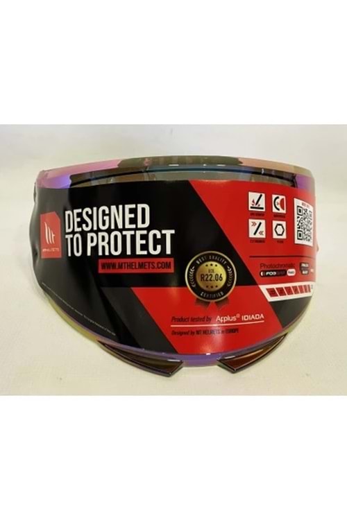 MT Vizör İridyum Renk Kask Camı V-28B