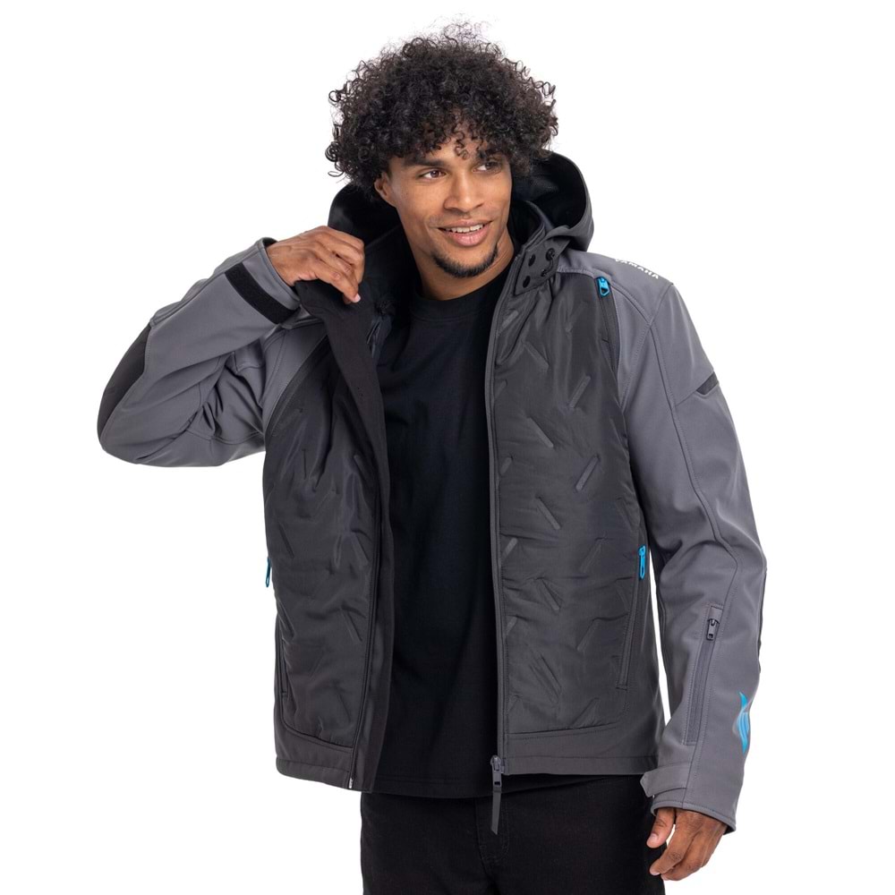 Yamaha Hyper Naked Erkek Sürüş Ceketi GRİ S Beden