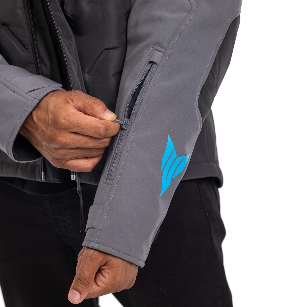 Yamaha Hyper Naked Erkek Sürüş Ceketi GRİ S Beden