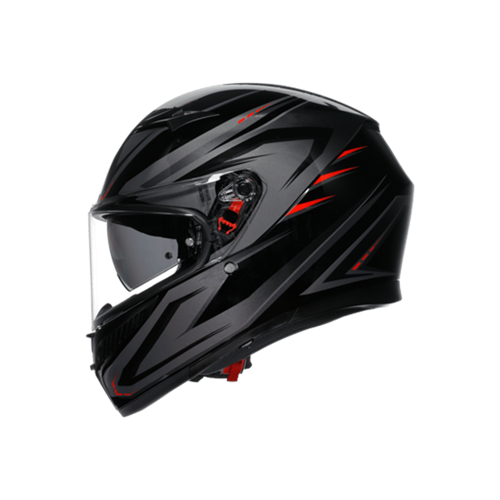 Agv K3 Syth Black Red Kapalı Kask