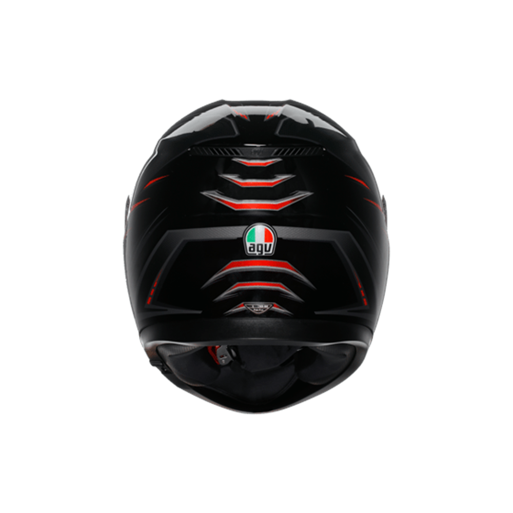 Agv K3 Syth Black Red Kapalı Kask