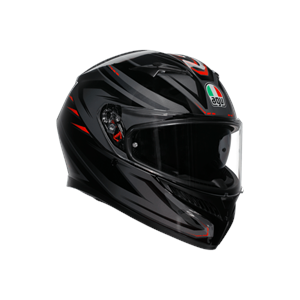 Agv K3 Syth Black Red Kapalı Kask