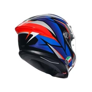 Agv K6 S Slashcut Blue Red Kapalı Kask