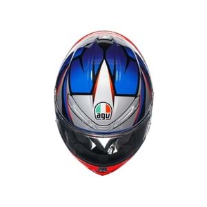 Agv K6 S Slashcut Blue Red Kapalı Kask