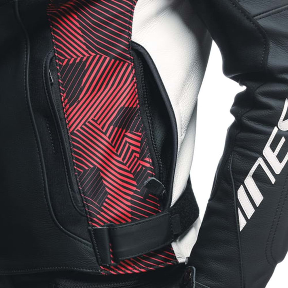 Dainese Avro 5 Blk Red Lava White Deri Mont SİYAH KIRMIZI