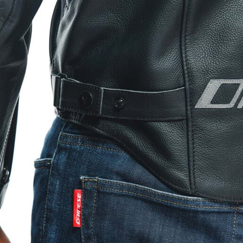 Dainese Racing 4 Black Black Deri Mont GRİ SİYAH