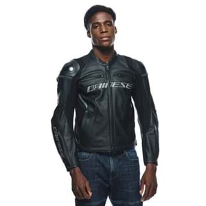 Dainese Racing 4 Black Black Deri Mont GRİ SİYAH