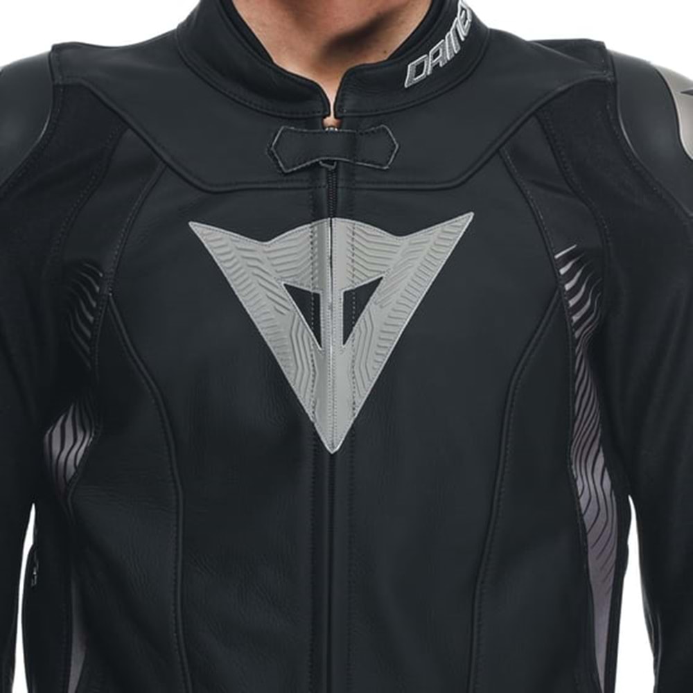 Dainese Super Speed 4 Black Matt Charcoal Gray Deri Mont