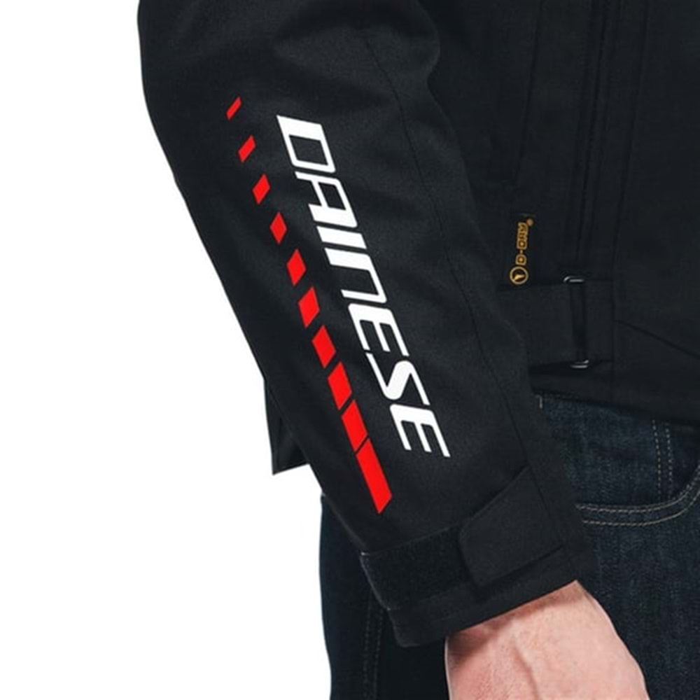 Dainese Veloce Black White Lava Red D-Dry Mont