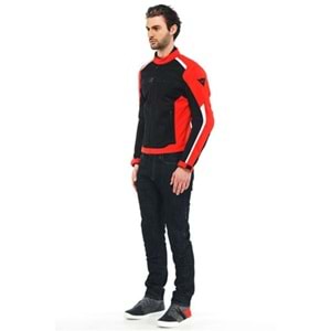 Dainese Hydra Flux 2 Air Black Lava Red D-Dry Mont KIRMIZI