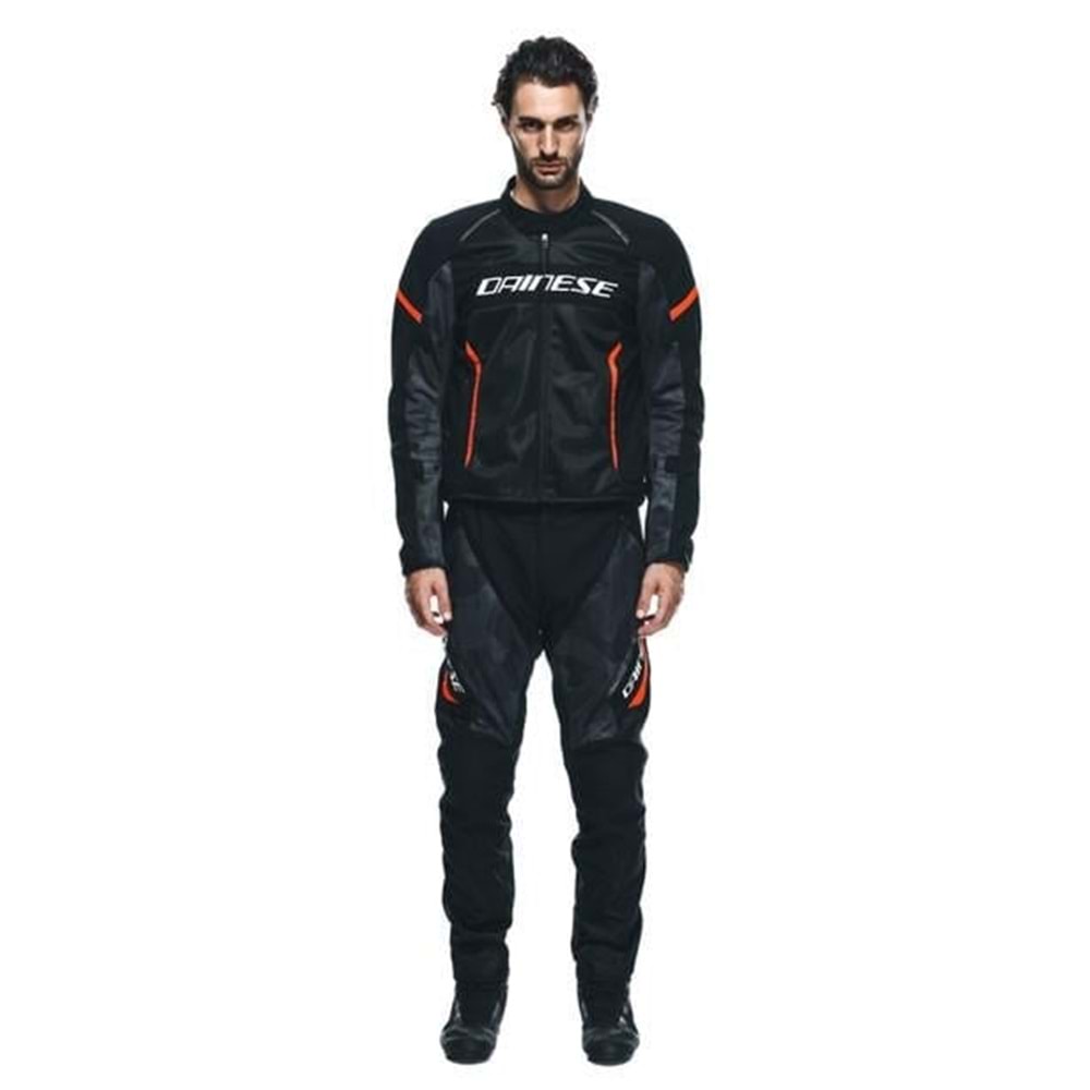 Dainese Air Frame 3 Black Red Fluo Tekstil Mont