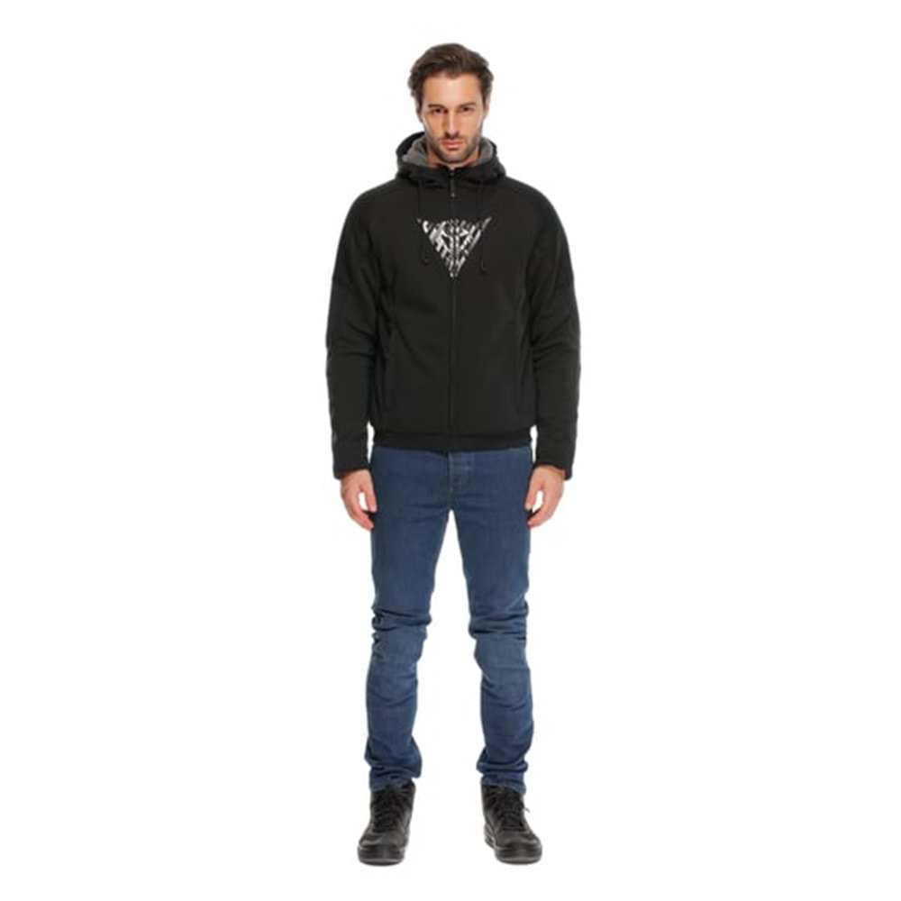 Dainese Bovısa Black White Tekstil Mont SİYAH BEYAZ