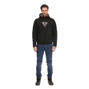 Dainese Bovısa Black White Tekstil Mont SİYAH BEYAZ