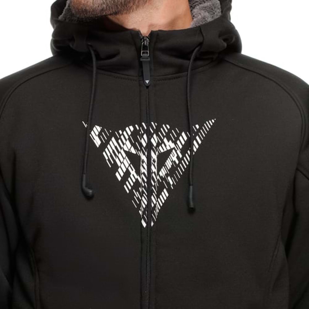 Dainese Bovısa Black White Tekstil Mont SİYAH BEYAZ