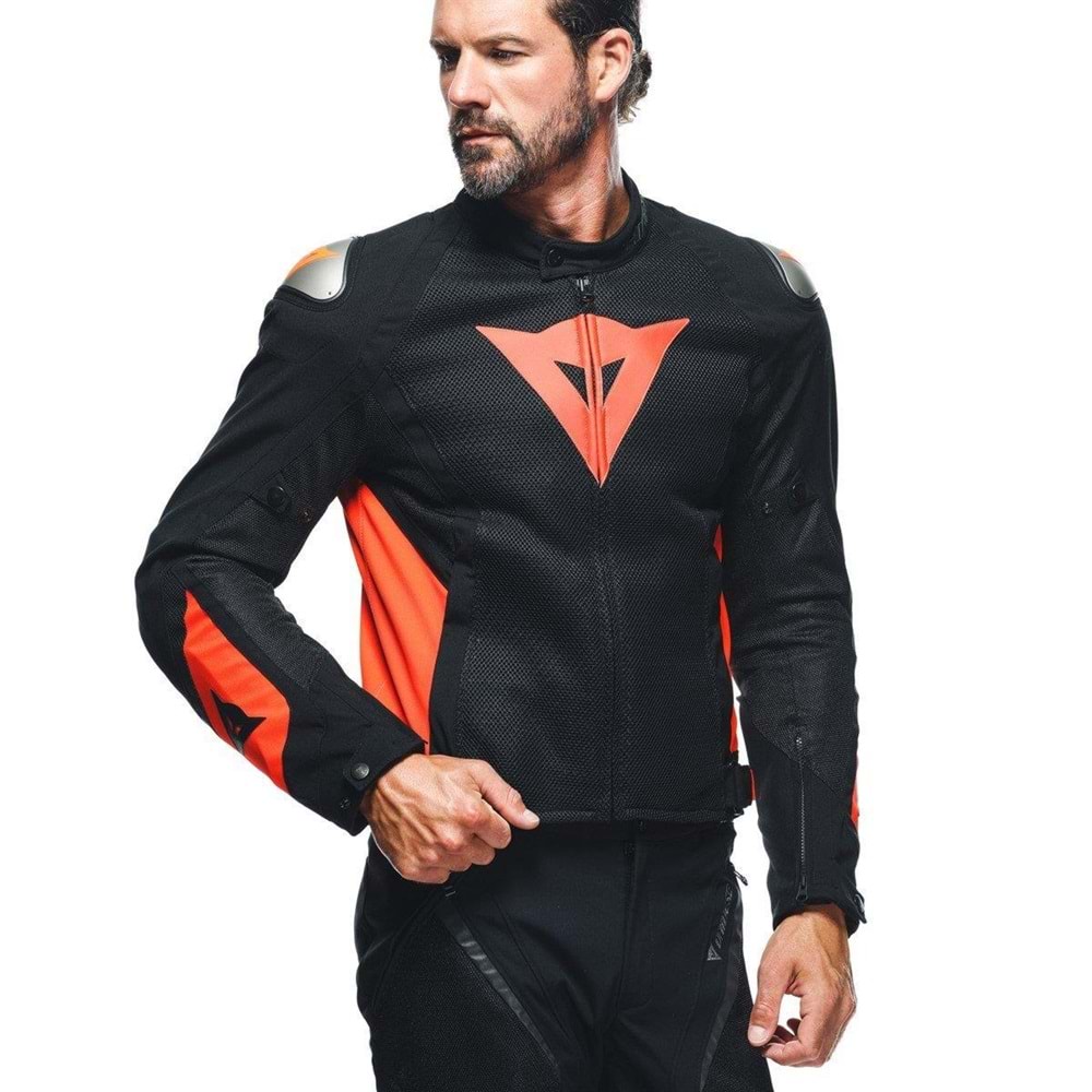 Dainese Energyca Air Black Fluo Red Tekstil Mont KIRMIZI SİYAH
