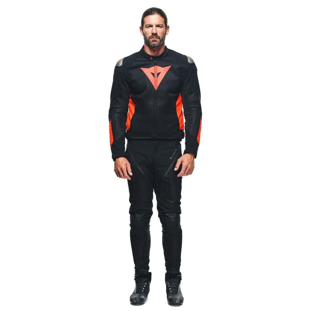 Dainese Energyca Air Black Fluo Red Tekstil Mont KIRMIZI SİYAH
