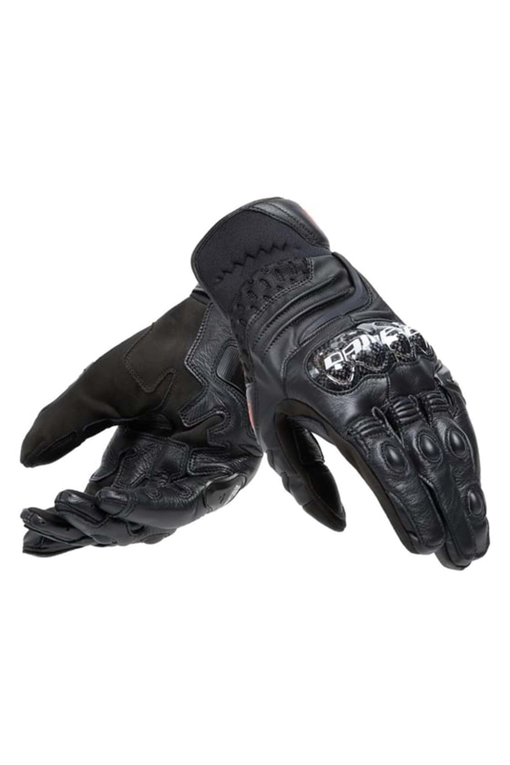 Dainese Carbon 4 Black Kısa Deri Eldiven SİYAH