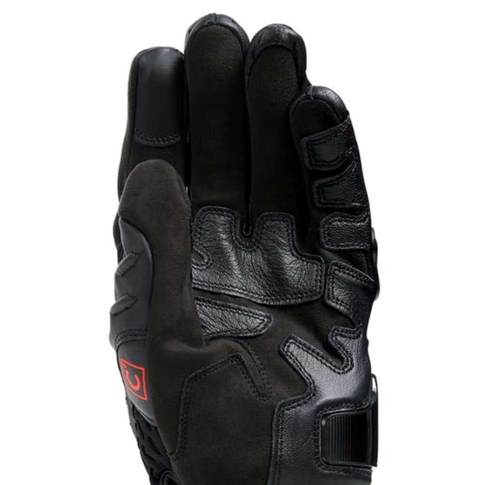 Dainese Carbon 4 Black Kısa Deri Eldiven SİYAH