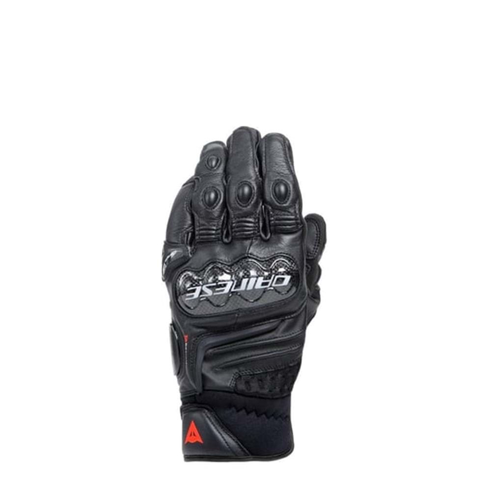 Dainese Carbon 4 Black Kısa Deri Eldiven SİYAH