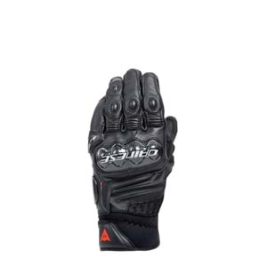 Dainese Carbon 4 Black Kısa Deri Eldiven SİYAH