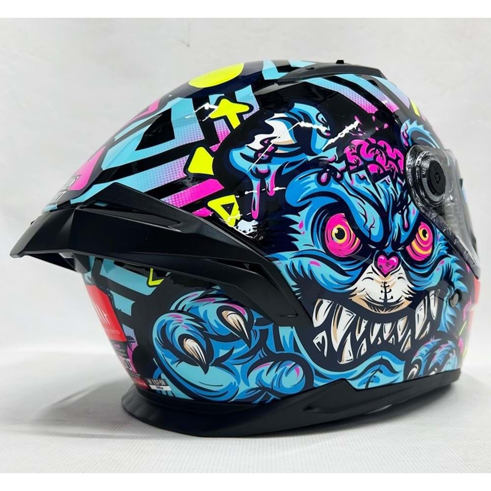 MT KASK FF128SV BRAKER SV CRAZY TEDDY B7 PARLAK