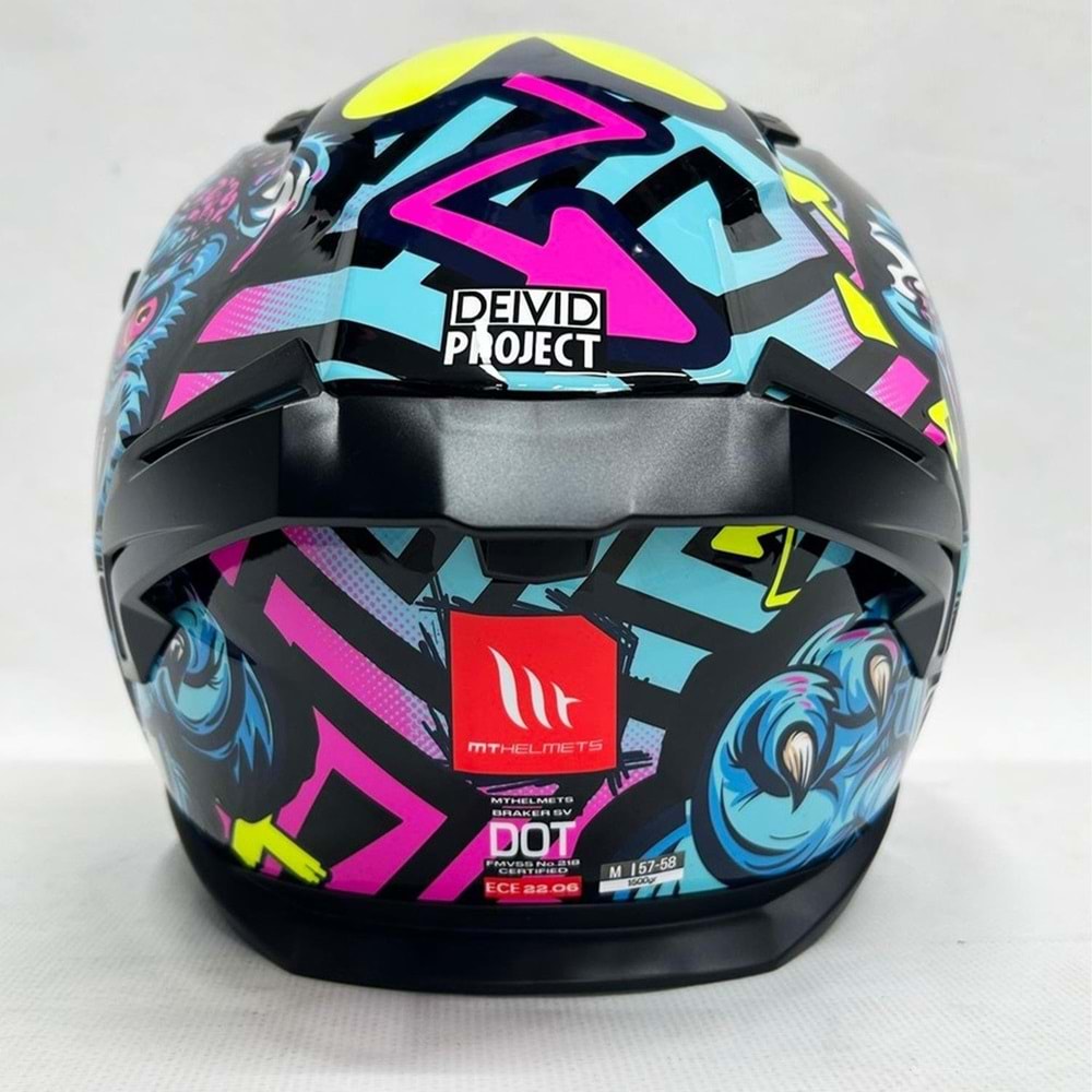 MT KASK FF128SV BRAKER SV CRAZY TEDDY B7 PARLAK