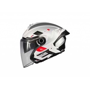 Kask Mt Cosmo Sv Silence A2 Gloss Gümüş Gözlüklü