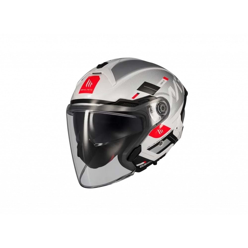 Kask Mt Cosmo Sv Silence A2 Gloss Gümüş Gözlüklü