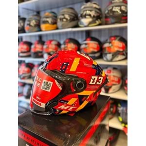 Kask Mt Cosmo Sv Sergıo Garcıa E5 Parlak Kırmızı