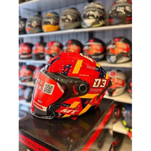 Kask Mt Cosmo Sv Sergıo Garcıa E5 Parlak Kırmızı