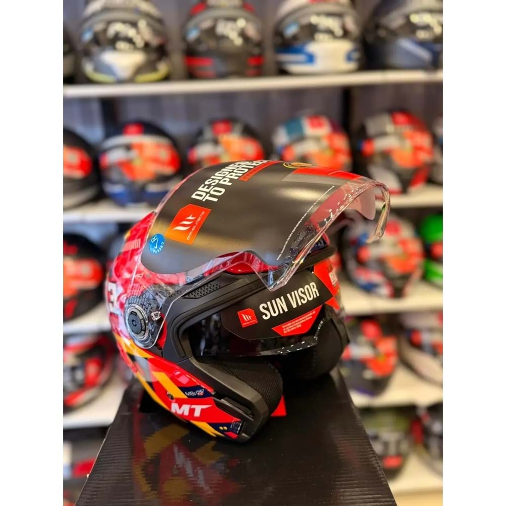 Kask Mt Cosmo Sv Sergıo Garcıa E5 Parlak Kırmızı