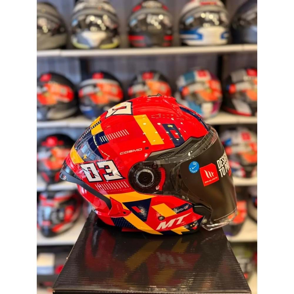 Kask Mt Cosmo Sv Sergıo Garcıa E5 Parlak Kırmızı