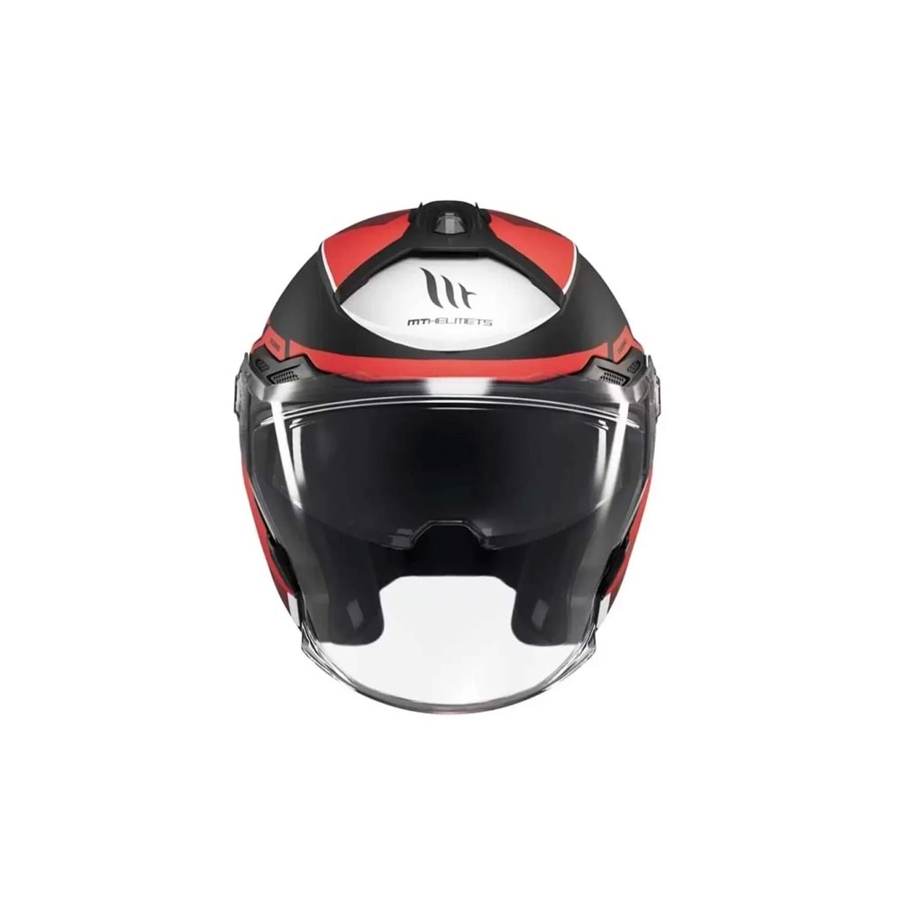 MT Cosmo Sv Cruıser B5 Mat Kırmızı Açık Kask