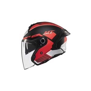 MT Cosmo Sv Cruıser B5 Mat Kırmızı Açık Kask