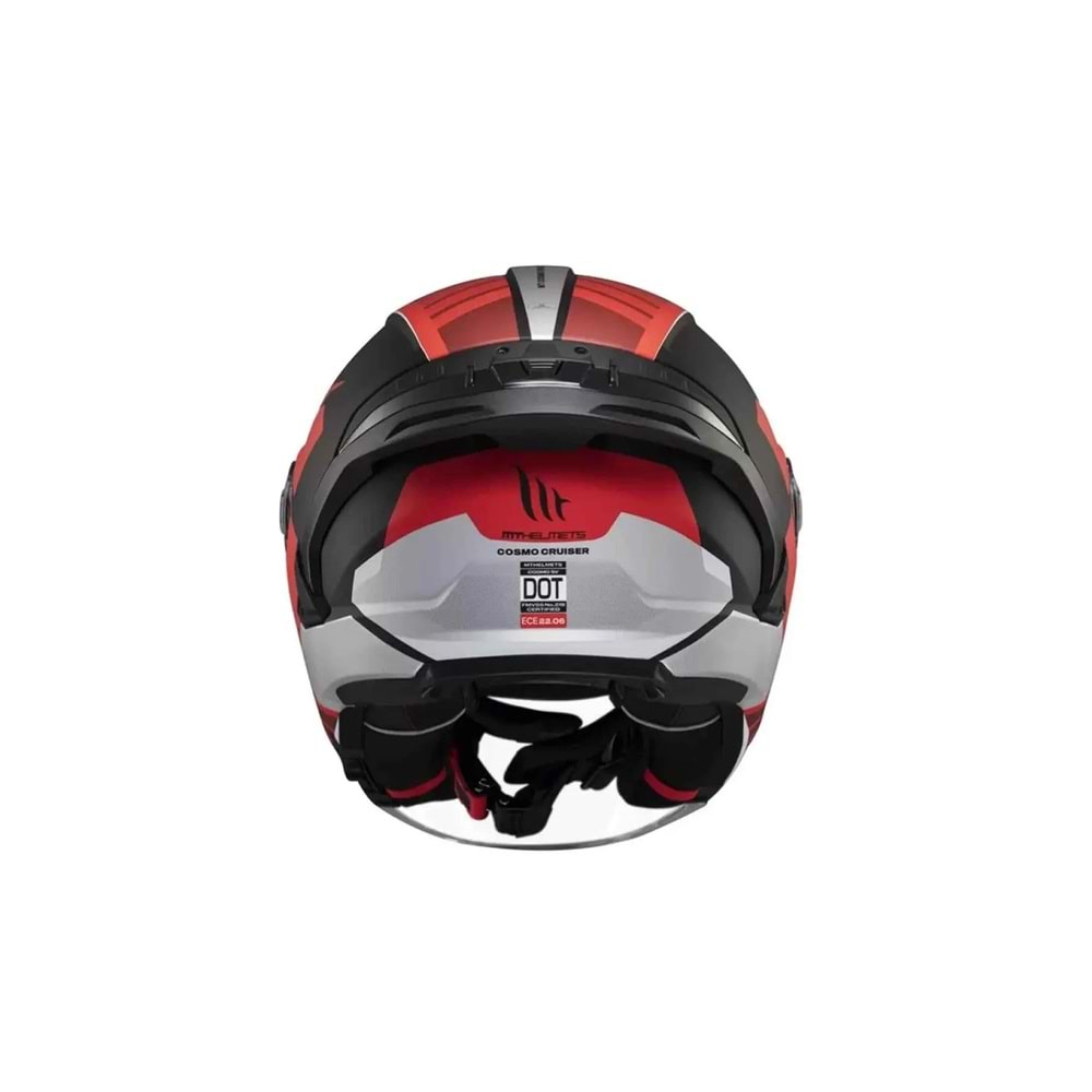 MT Cosmo Sv Cruıser B5 Mat Kırmızı Açık Kask