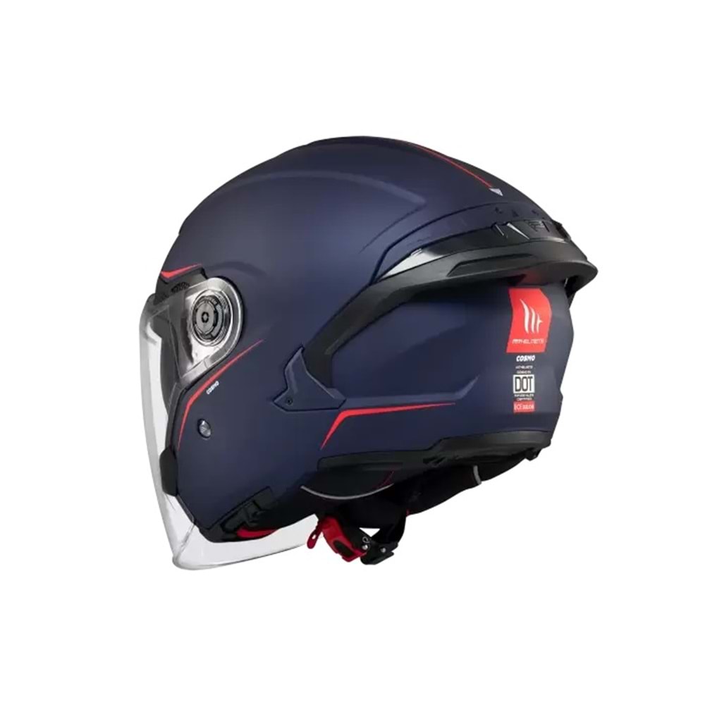 MT Cosmo Sv Solid A7 Mavi Mat Açık Kask